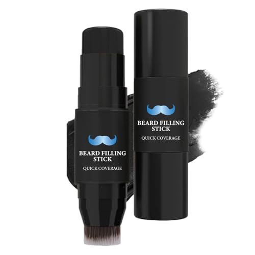 Beard Filler - Waterproof Beard Filling Stick | 7g Filling Stick And Brush | Sweat-Proof Long-lasting Tint, Create Natural Looking Facial Hair For Men, Salon, Boys