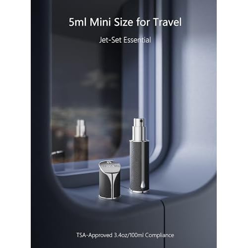 Travalo AQUA Perfume Travel Refillable Bottle, Bottom Filling Fragrances Perfume Atomizer, Mini Cologne Dispenser, Portable Sprayer for Women Men, Gift