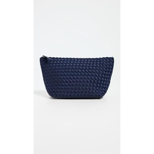 Naghedi Women's Portofino Medium Cosmetic Bag, Ink Blue, One Size
