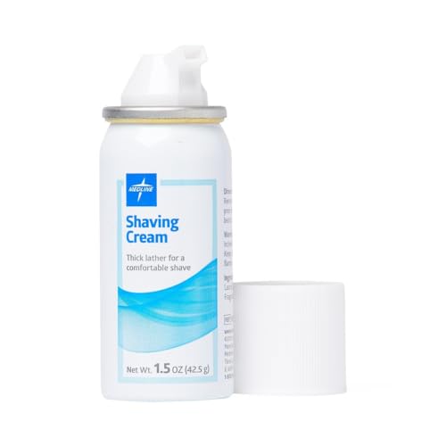 Medline MedSpa Shaving Cream, Scented, Travel-Size 1.5 oz. Can, Case of 144