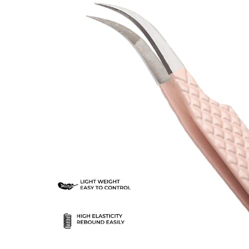 Fiber Tip Lash Tweezers For Eyelash Extension Tweezers Professional