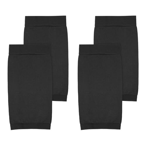 2 Pairs Tattoo Cover up Sleeve, 7.1 X 3.5 Inch Forearm Concealer Support, Tattoo Aftercare UV Protection Over sleeve Fashion Sleeves for Women Men(Black)