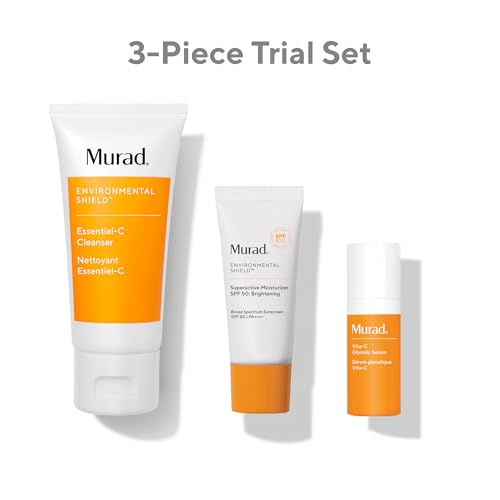 Murad Brighten Trial Kit ? Vitamin C Skincare Set for Brighten & Even Tone - Travel-Friendly Kit for Radiant, Even-Toned Skin