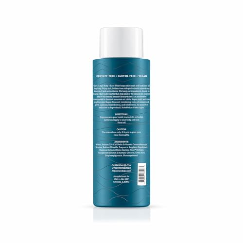 Oars + Alps Mens Moisturizing Body and Face Wash, Skin Care Infused with Vitamin E and Antioxidants, Sulfate Free, Aspen Air, 2 Pack