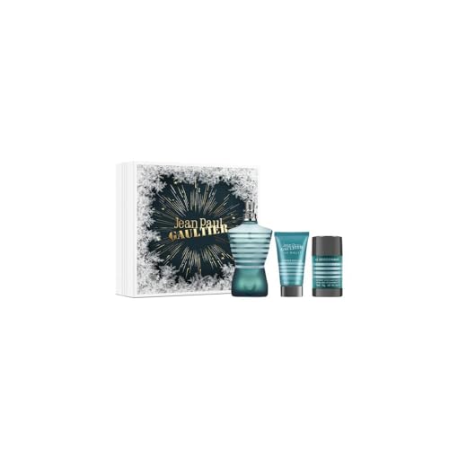 Jean Paul Gaultier Le Male Eau de Toilette 3-pcs Gift Set (Eau de Toilette 4.2 Fl Oz + After Shave 1.6 Fl Oz + Deodorant Stick 2.6 Oz)