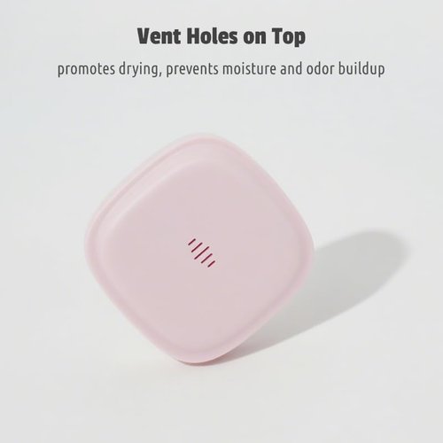 Maobuli Slim Aligner Holder, Thin Retainer Case with Vent Holes, Portable Low-profile Night Guard Box (Black Green)