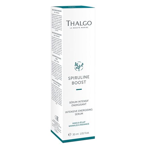 THALGO Spirulina Boost 2.0 Revitalising Detox Serum, 30 ml Highly Concentrated Serum Revitalises Skin and Smooths First Wrinkles