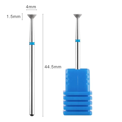 Acycoin2A 2pcs Head Disc Grinding Burr T Mills Grinder Diamond Electric Nail Drill Bit
