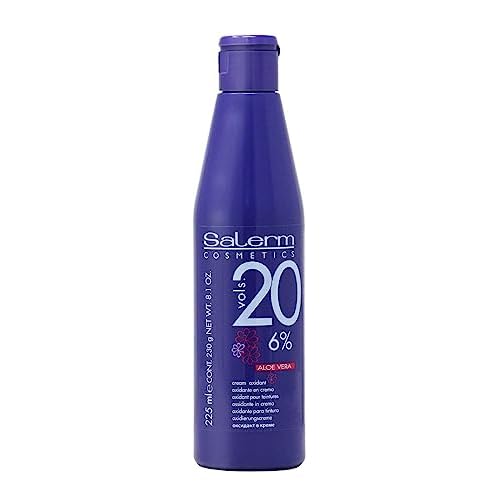 Salerm Cosmetics Cream Oxidant Volume 20 with Aloe Vera, 8.1 Ounce