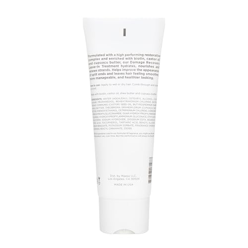 Hairitage Mend To Be Damage Repair Leave In Treatment with Biotin, Castor Oil, + Shea Butter - Refresh Dry Damaged Hair - Smooth Split Ends
