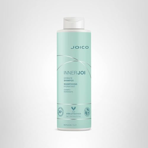 Joico InnerJoi Hydrate Shampoo | For Dry Hair & Scalp | Sulfate & Paraben Free | Naturally-Derived Vegan Formula | 33.8 oz
