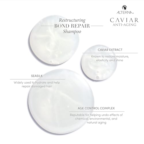 Alterna CAVIAR Anti-Aging Restructuring Bond Repair Conditioner | For Brittle, Damaged and Split Ends | Repairs, Strengthens & Protects Damaged Hair | Sulfate Free