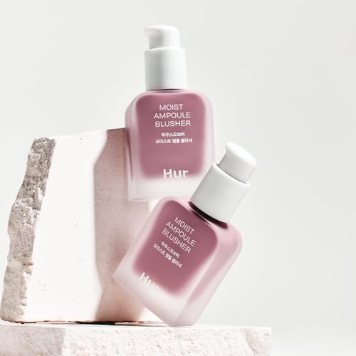 House of Hur Moist Ampoule Blusher with 50% Moisture Essence | Hydrating & Long-Lasting Blush | 0.68fl.oz (9 Shades) - Lavender Flush