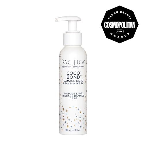 PACIFICA Beauty, Coco Bond Damage Care Leave-In Repair Mask Treatment, Dry & Damaged Hair from Bleach, Color, Chemical Services, Chlorine, & Heat, Coconut, Vegan