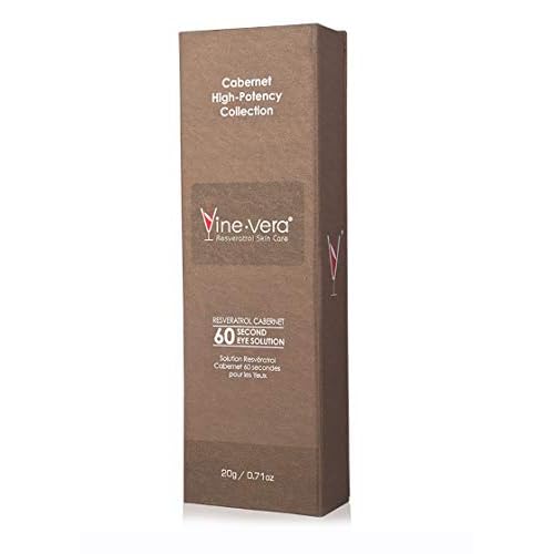 Vine Vera Resveratrol Cabernet 60 Second Eye Solution - Anti Aging Cream for Women - 20g/ 0.71oz