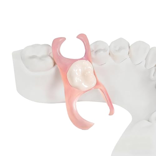 Partial Dentures - Custom Removable Personalized Tooth Replacement Set for Missing Teeth & Gap (2 Teeth)