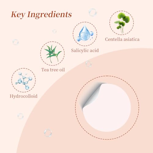 Pimple Patches for Face ? 96 Count Hydrocolloid Acne Patch with Salicylic Acid, Tea Tree & Centella ? Zit Patches for Blemishes, Breakouts & Spot Treatment