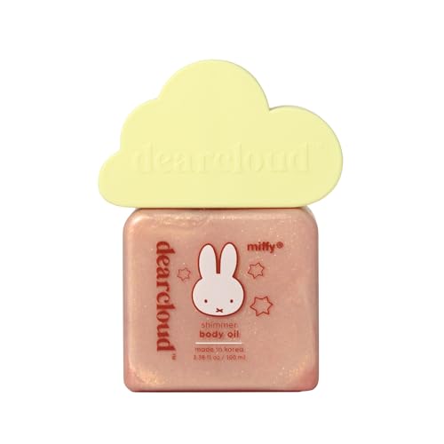 Miffy Shimmer Body Oil ? Hydrating Body Oil with Vitamin E & Squalane for a fresh, shimmering glow (3.38 fl oz)