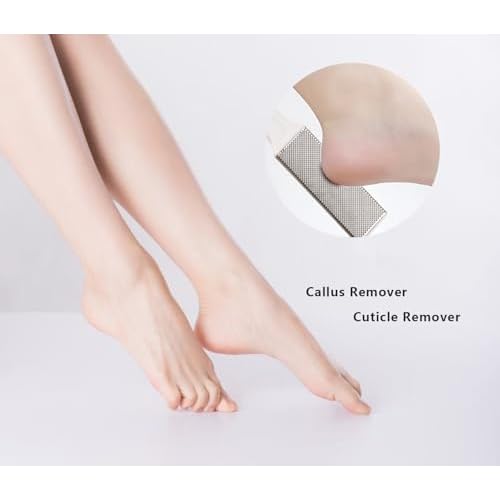 Professional Foot Files Callus Remover,Foot Scrubber for Dead Skin,Stainless Steel Foot Rasp-White(1 Pack)