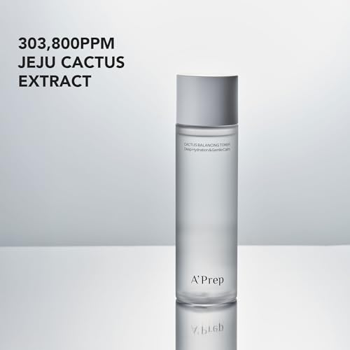A'Prep Cactus Balancing Toner ? Lightweight Hydrating Facial Toner with Jeju Cactus Extract, Hyaluronic Acid & Panthenol for Refreshing Skin, Korean Skincare, 150ml