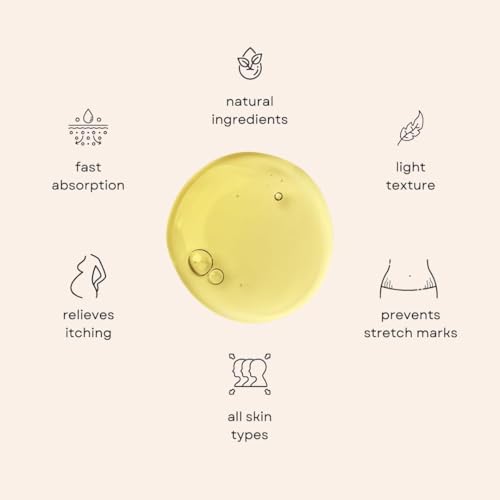 True Belly Serum Organic Firming & Hydrating Belly Oil,Gentle And Non-Irritating,Belly Oil For Pregnant Women,Reduce Sagging,Skin Nourishment Elasticity Support Serum
