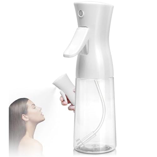 Continuous Spray Bottle,Hair Spray Bottle,Plants Water Spray Mist Bottle,Ultra-Fine Spray Bottle for Hair,Skincare, Plant Care, Pet Grooming, Cleaning(White)