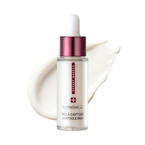 Centellian 24 Expert Madeca Mela Capture Ampoule Max (Madeca Mela 0.5fl oz) High Concentration Serum for Melanin Reduction, Wrinkle & Enhanced Skin Elasticity - TECA Centella Asiatica Extract