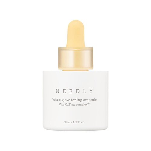 NEEDLY | Vita C Glow Toning Ampoule | Lightweight Brightening Ampoule with Vita C Complex | For Tone Improvement and Moisturizing