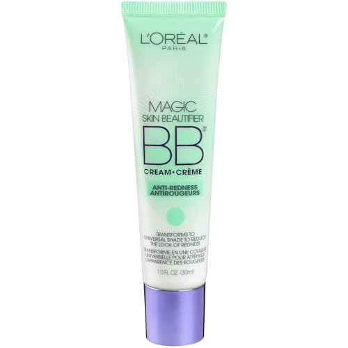 L'Or?al Paris Makeup Magic Skin Beautifier BB Cream Tinted Moisturizer, Anti-Redness, 1 fl oz, 1 Count