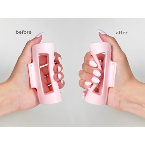 The Original Mello Hair Claw Clip Squishy Claw Clip Made in Korea Patent Pending 30021976 (Pink, Medium)