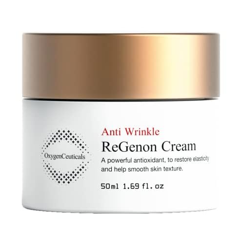 OxygenCeuticals ReGenon Cream ? Anti-Aging Antioxidant Korean Cream with Idebenone & Lactobacillus Complex, Clinically Proven Wrinkle Care & Moisturizing Face Cream. 1.69 fl.oz (50ml)