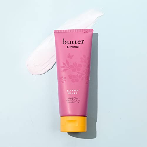 butter LONDON Extra Whip Hand & Foot Treatment, Shea & Cocoa Butter, Helps Hydrate & Restore Dry Skin, Helps Firm Skin¡¯s Appearance, Vegan, Cruelty & Paraben Free