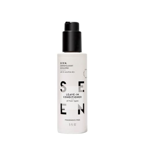 SEEN Leave-In Conditioner, Fragrance Free - Leave-In Hair Conditioner & Heat Protectant Spray- Detangles & Hydrates- Formulated without Parabens, Sulfates or Phthalate