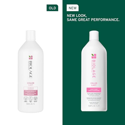 Biolage Color Last Conditioner - Protects & Preserves Color Treated Hair, Hydrates & Repairs Damaged Hair, Adds Shine, Vegan, Paraben-Free