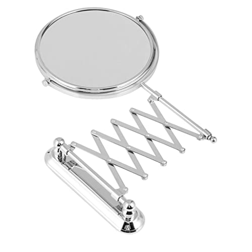BESPORTBLE Wall Mount Makeup Mirror, 6-Inch Two-Sided Extension Mirror with 3X Magnification - Chrome Bathroom 360¡Æ Swivel