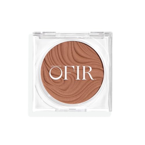 OFIR Geo Sculpt Blendable Cream Bronzer | Buildable Radiant Finish with Vitamin E | Vegan & Cruelty Free Makeup Bronzer | Sun Kissed Glow Compact For Sculpting Cheekbones |Bluff - Light Brown, 0.24 oz