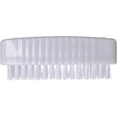 SPARTA 3623900 Plastic Hand Brush, Nail Brush With Polypropylene Bristles For Kitchens, Homes, Restaurants, 3.5 Inches, White, Dual Sided