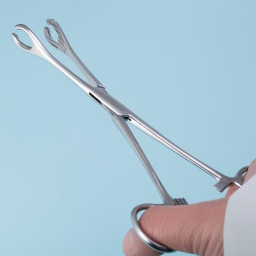 Professional Body Piercing Plier, Body Piercing Pliers Tool, Ear Lip Navel Nose Tongue Septum Sponge Forceps Clamp, 316L Stainless Steel Piercing Plier