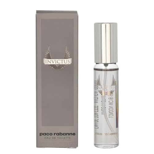 Paco Rabanne Invictus Cologne For Men Mini EDT Spray .51 Fl Oz