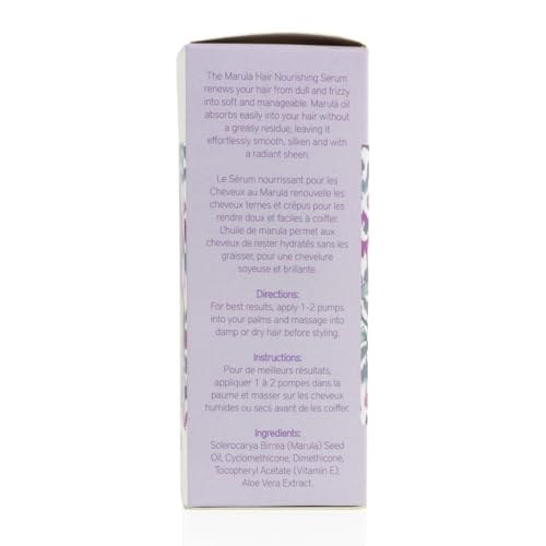 HerStyler Marula Oil Hair Serum - Anti Frizz Serum for Frizzy, Dry and Damaged Hair - Boosts Shine, Straightening - Address Flyaways, Split Ends - 2 Fl Oz (2 Pack)
