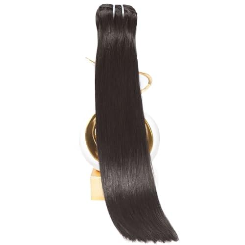 MLIP Raw Bundles Human Hair Straight, No Tangle Shedding, Keep Texture Silky Soft After Multiple Washes, 15A Raw Indian Hair Bundles 22 Inches, Triple Lifespan 3X