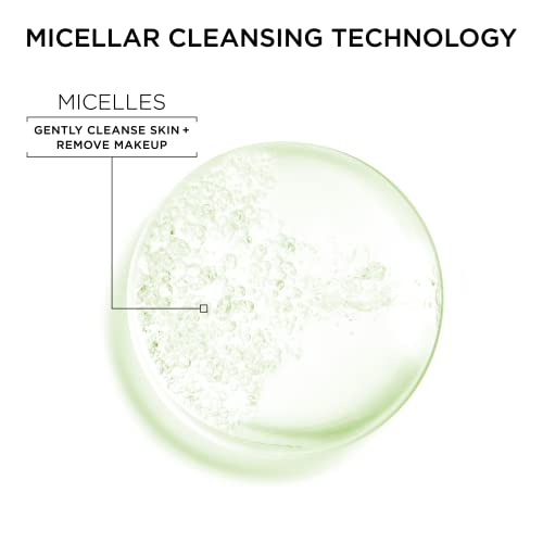 Garnier Micellar Water for Oily Skin, Facial Cleanser & Makeup Remover, Mattifying, For All Skin Types, Vegan, Cruelty Free, 13.5 Fl Oz (400mL), 1 Count