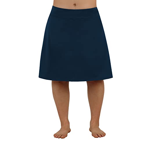 beroy Women Plus Size Skorts Skirts Knee Length Running Skirts for Women with Pockets