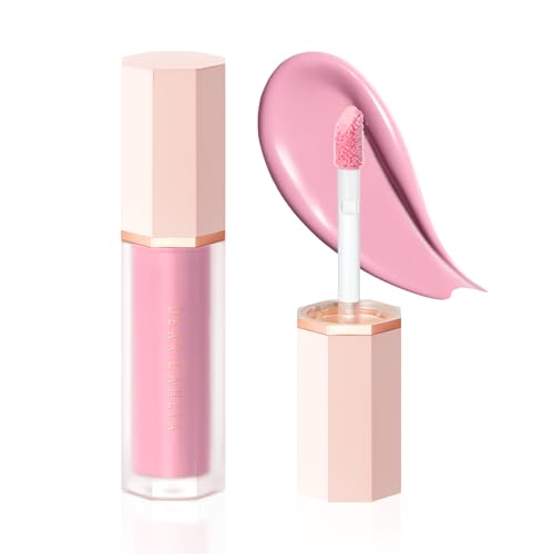 DEARDAHLIA Petal Drop Blush (Purity) - Vegan Weightless Liquid Blush with Long-lasting Pigment, Buildable and Skincare-Infused Fomula. Natural Flush, and Dewy Finish. Korean Makeup for Cheeks. 0.14 oz