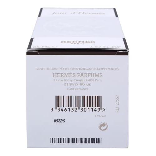 Hermes Jour D'hermes Eau de Parfum Spray for Women, Refillable, 2.87 Fluid Ounce