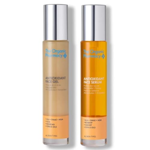 The Organic Pharmacy Antioxidant Duo - Antioxidant Face Serum 35ml, Antioxidant Face Gel 35ml