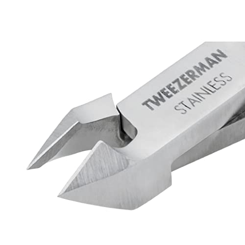 Tweezerman Rockhard Stainless Steel Cuticle Nipper, 1/2 Jaw