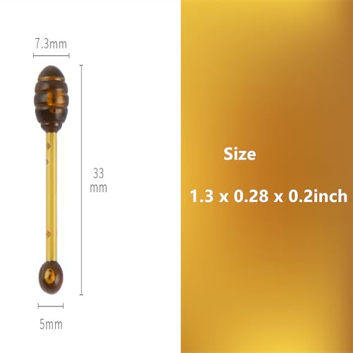 Lip Applicators Stick Lip Balm Applicator with Small White Box Plastics Lip Brush Stick Lip Mask Applicator Lip Balm Honey Jar (30)