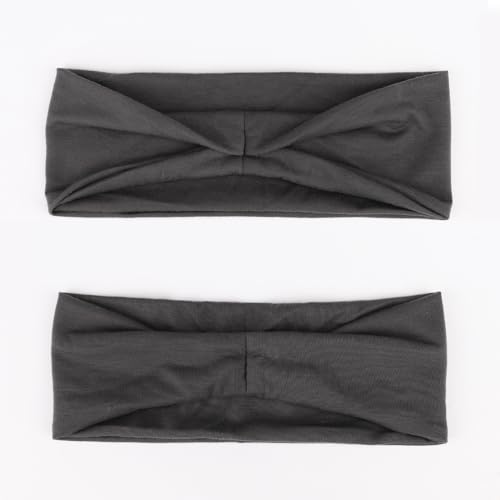 DRESHOW Yoga Sports Headbands for Women Elastic Non-Slip Headbands Workout Running Hair Bands 6 Pack