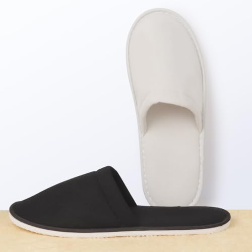 Yeios 20 Pairs Disposable Slippers for Guests Hotel Slippers Spa Slippers Non-slip Washable House Slipper Bulk for Adult for Men and Women
